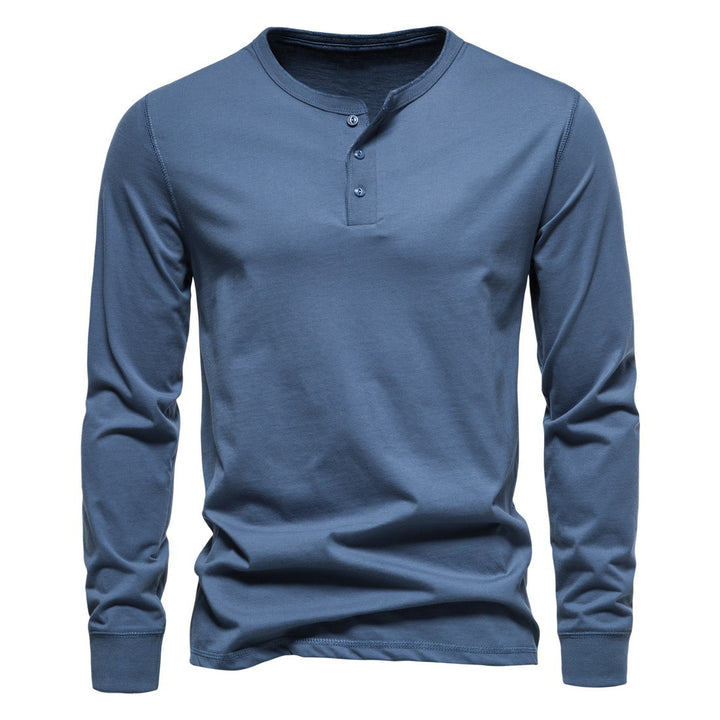 Herren Langarm-Henley-Shirt mit Knopfleiste und hohem Tragekomfort Echoarchiv