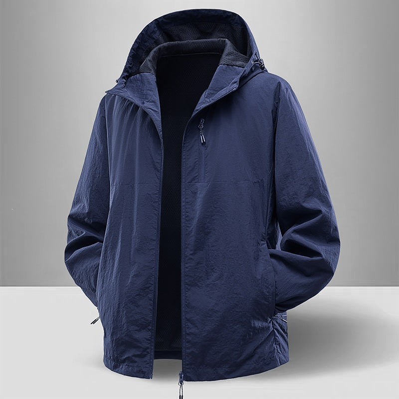 Herren Leichte und atmungsaktive Regenjacke Echo Archiv