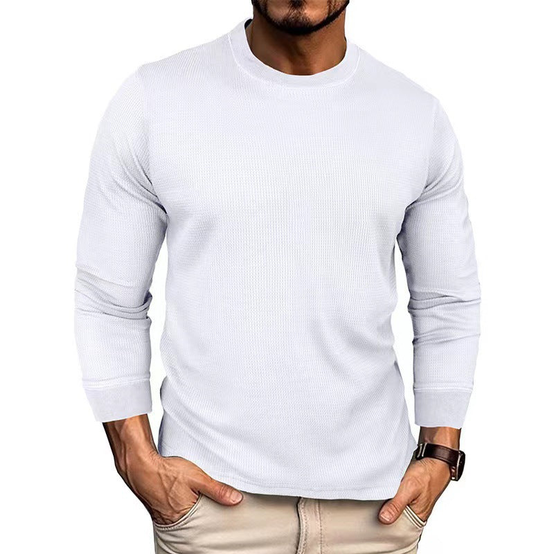 Herren Langarmshirt mit strukturiertem Rippstoff Echoarchiv