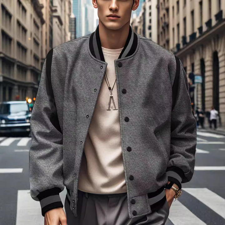 Herren stylische Bomberjacke mit Kontrastdetails Echoarchiv