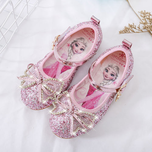 Mädchen Glitzernde Ballerina-Schuhe mit Schleifen- und Strassverzierungen Echo Archiv