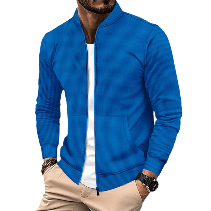 Herren sportliche Zip-Jacke mit innovativer Struktur Echoarchiv