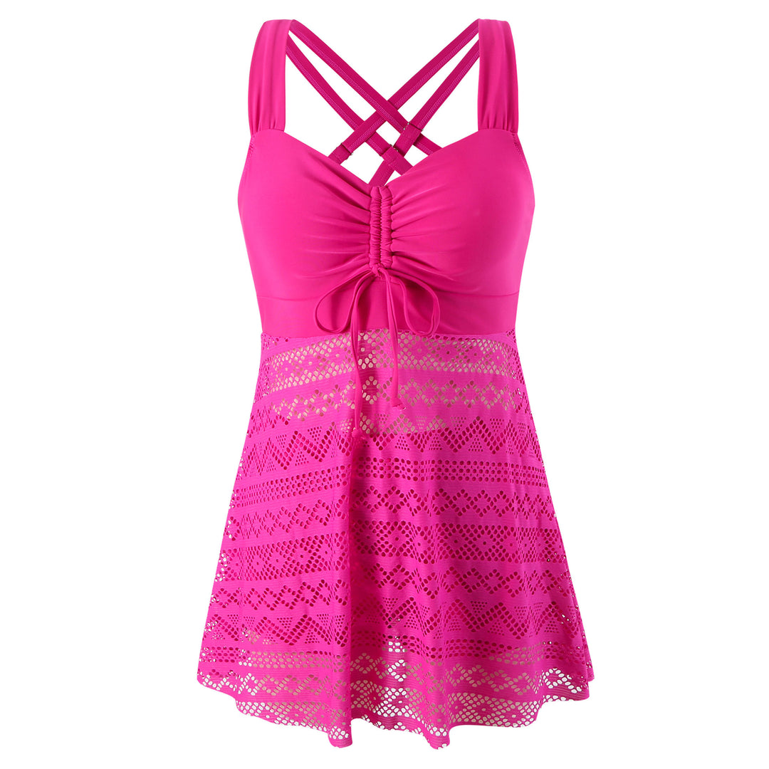 Damen Schwimmkleid mit raffinierter Rückenpartie und sehr elastischer Stoffqualität Echo Archiv