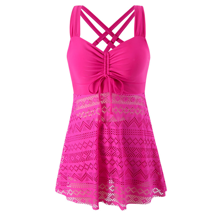 Damen Schwimmkleid mit raffinierter Rückenpartie und sehr elastischer Stoffqualität Echo Archiv