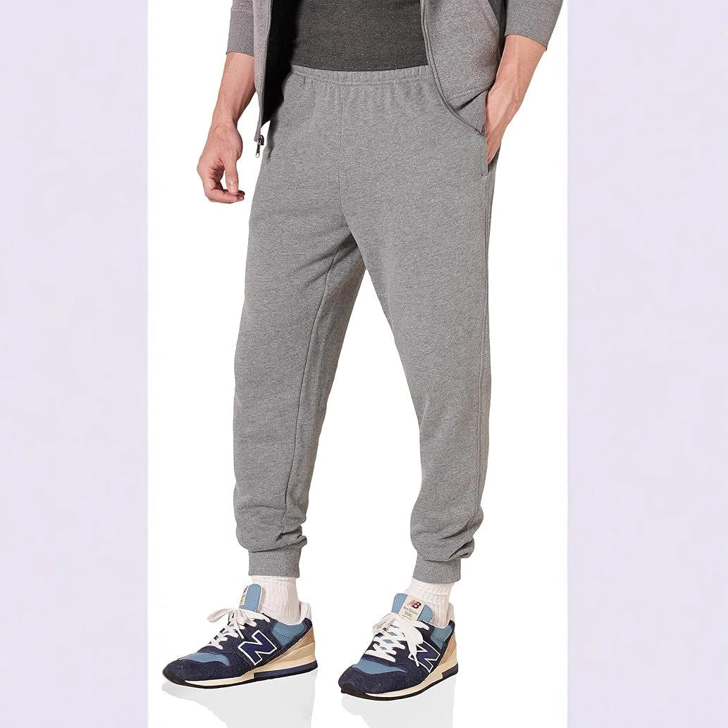 Herren komfortable Relax-Jogginghose mit elastischem Komfortbund, schmal zulaufendem Bein und gerippten Knöchelbündchen – Marzano