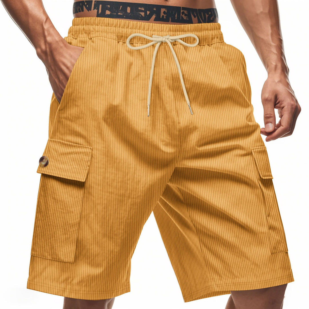 Herren Cargo-Shorts mit eleganten Streifen und praktischen Seitentaschen Echoarchiv