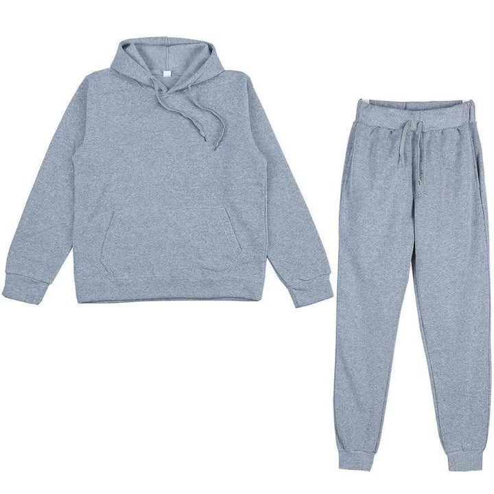 Unisex weiches Lounge-Set mit Oversize-Hoodie, taillenhoher Jogginghose und geripptem Knöchelabschluss Echo Archiv