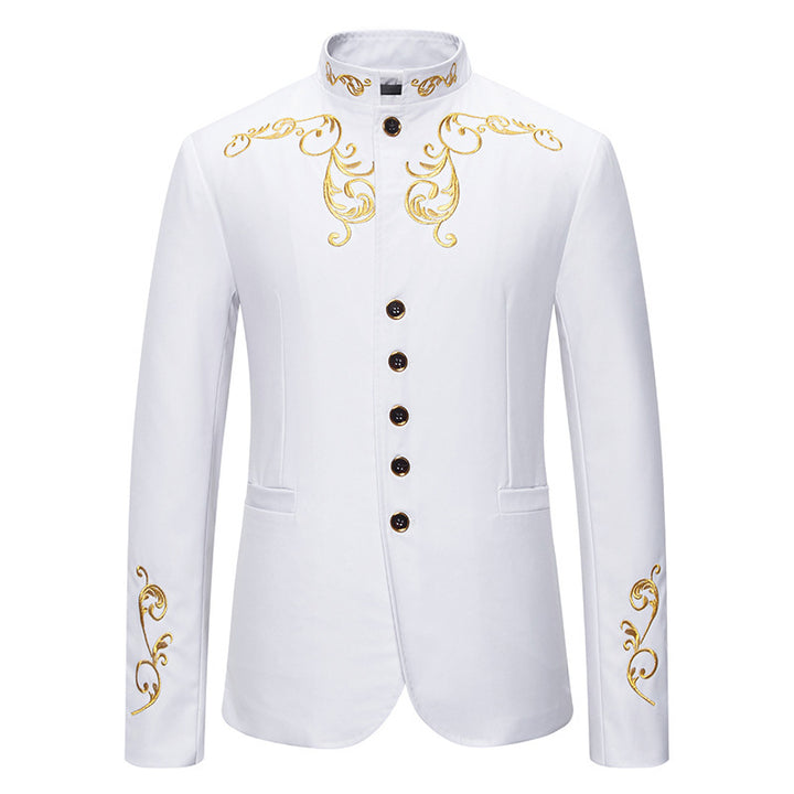 Herren modischer Blazer mit hochwertiger Stickerei Echoarchiv