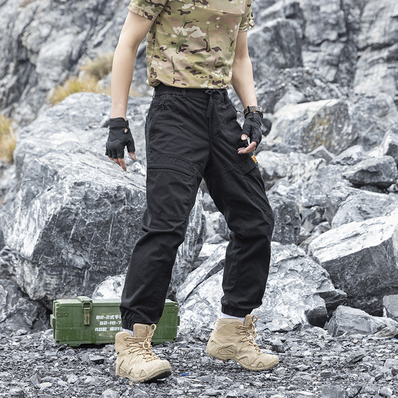 Herren Abenteuer‑Cargojogger aus Ripstop‑Baumwollmix mit Elastischem Bund, Knieeinsätzen und Multifachtaschen Echo Archiv