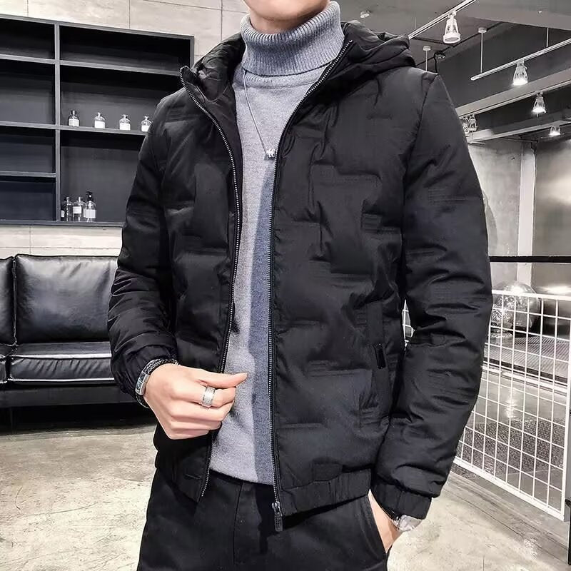 Herren Padded Puffer Jacke mit Kapuze Echo Archive