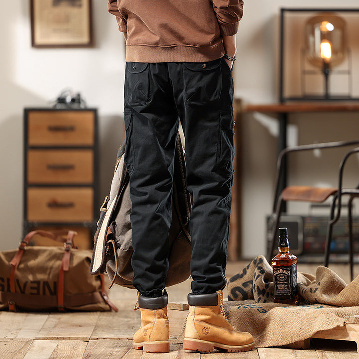 Herren Cargo-Jogginghose mit Multifachtaschen und elastischen Bündchen Echo Archiv