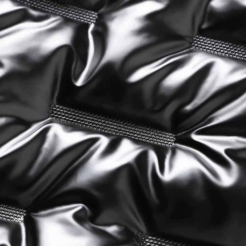 Herren Metallic-gesteppte Thermoisolierte Steppjacke mit hohem Stehkragen Echoarchiv