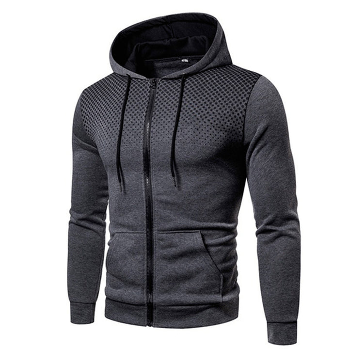 Herren Sportlicher Kapuzenpullover mit atmungsaktiver Netzstruktur Echoarchiv