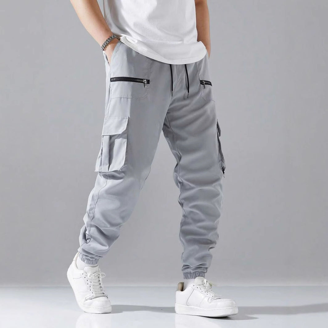 Herren Cargo-Jogginghose mit elastischem Bund und praktischen Reißverschlusstaschen Echoarchiv