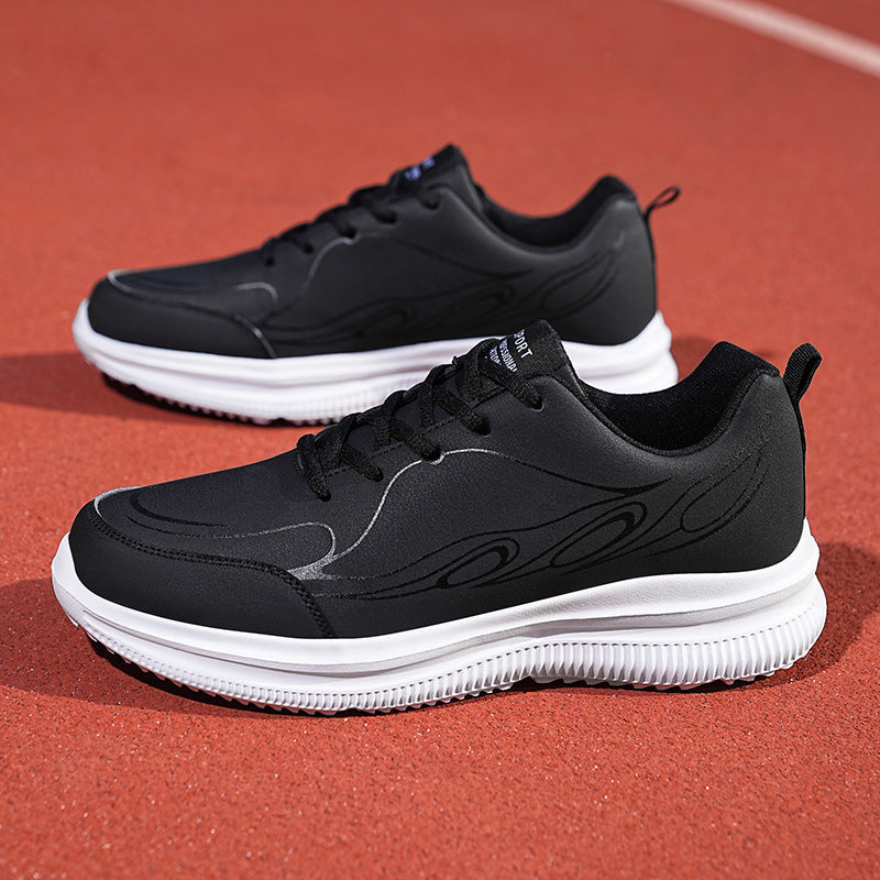 Herren nan dezenter Business-Casual Sneaker mit synthetischem Glattleder, gepolstertem Kragen und profiliertem Gummigrip Echo Archiv