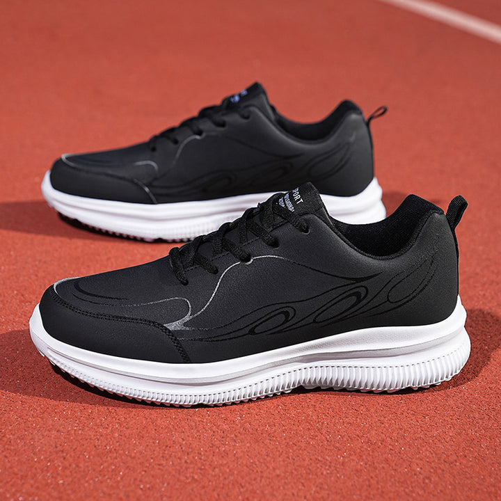 Herren nan dezenter Business-Casual Sneaker mit synthetischem Glattleder, gepolstertem Kragen und profiliertem Gummigrip Echo Archiv