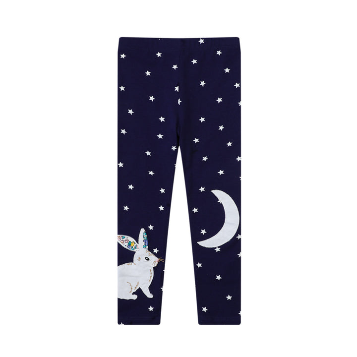 Mädchen Leggings mit verspieltem Hasen- und Sternenmotiv Echo Archiv