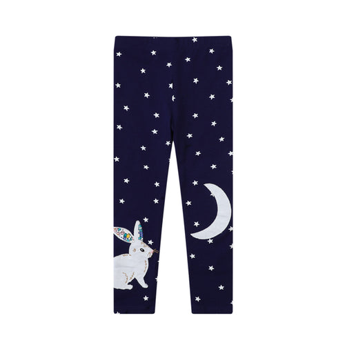 Mädchen Leggings mit verspieltem Hasen- und Sternenmotiv Echo Archiv