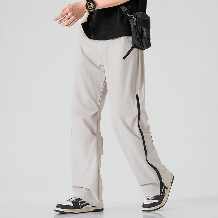 Herren Multifunktionale Tech‑Cargo‑Hose mit seitlichen Zippern, elastischem Bund und taktischen Pattentaschen Echo Archiv
