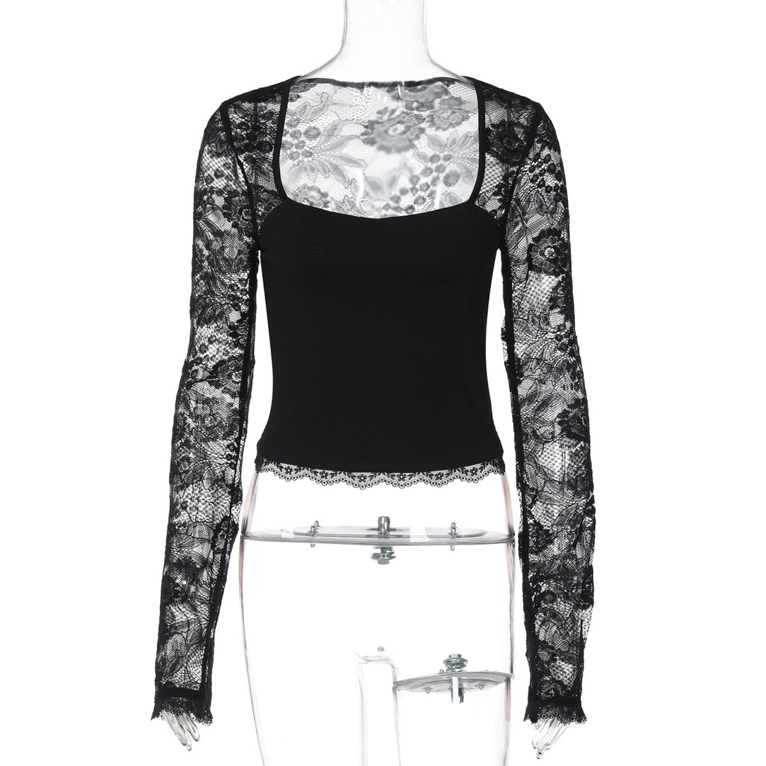 Damen Elegantes Oberteil mit Spitzendetails Echo Archiv