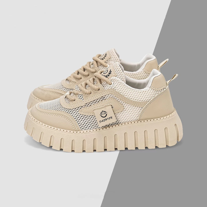 Damen Atmungsaktive Sneaker mit stabiler Sohle Echoarchiv