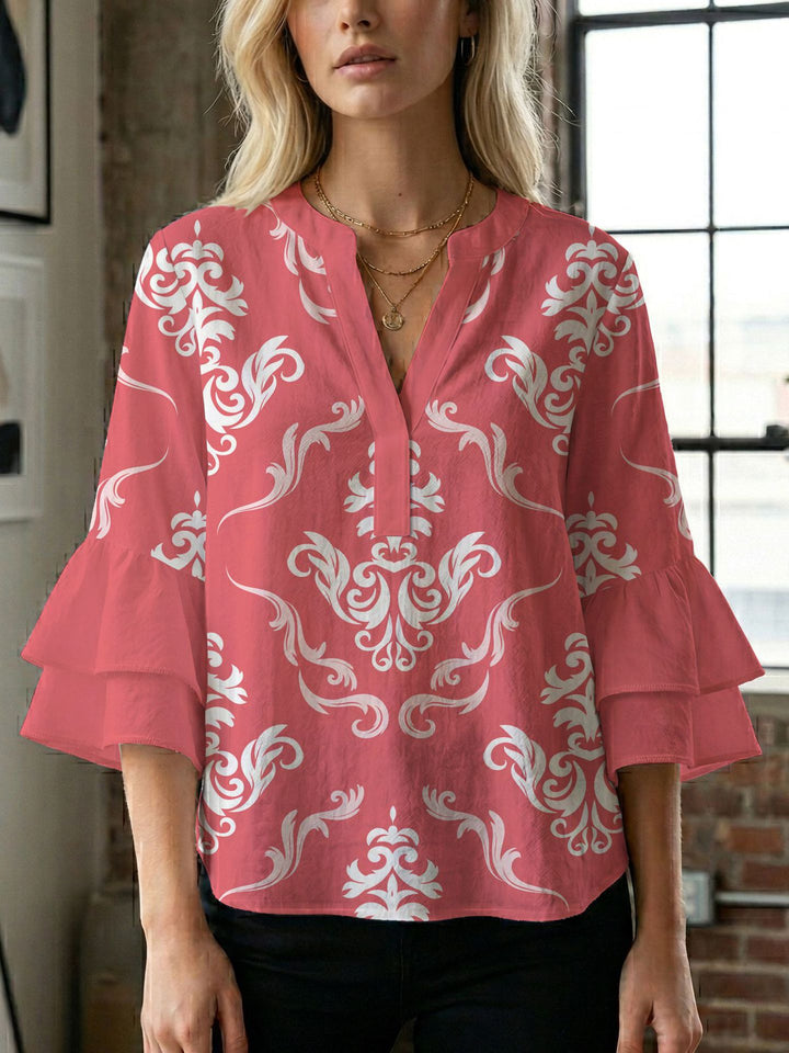 Damen Bluse mit wunderschönen floralem Design Echo Archiv