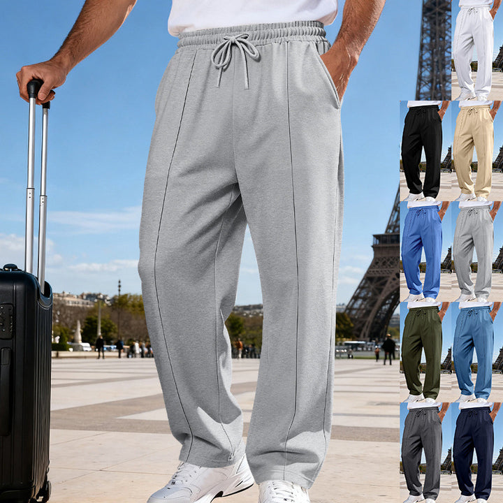 Herren nan weite Relax-Jogginghose mit Bügelfalte, elastischem Tunnelzugbund und seitlichen Eingrifftaschen Echo Archiv