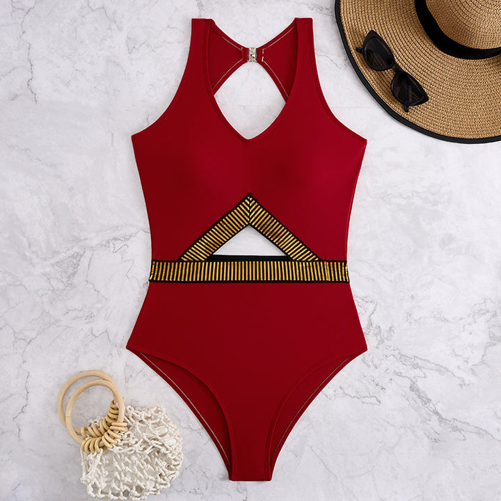 Damen Badeanzug mit Cut-Out Design und modischen Akzenten Echo Archiv