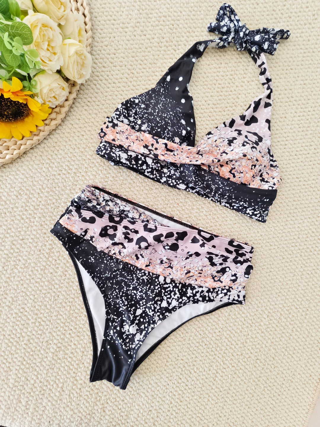 Damen Bikini-Set mit trendigem Animal-Print und modischem Schleifen-Detail Echo Archiv