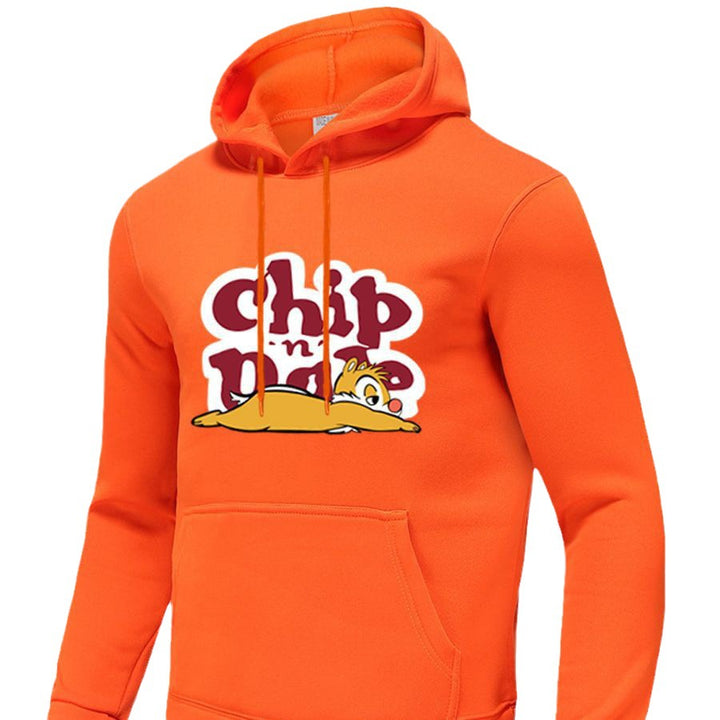 Herren Freizeit Hoodie mit auffälligem Cartoon-Motiv Echoarchiv