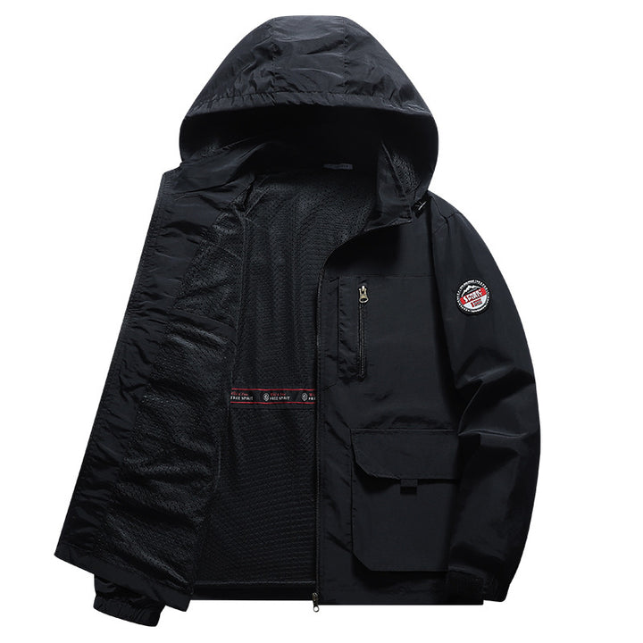 Herren Multifunktionale Übergangsjacke mit seitlichen Taschen Echo Archiv