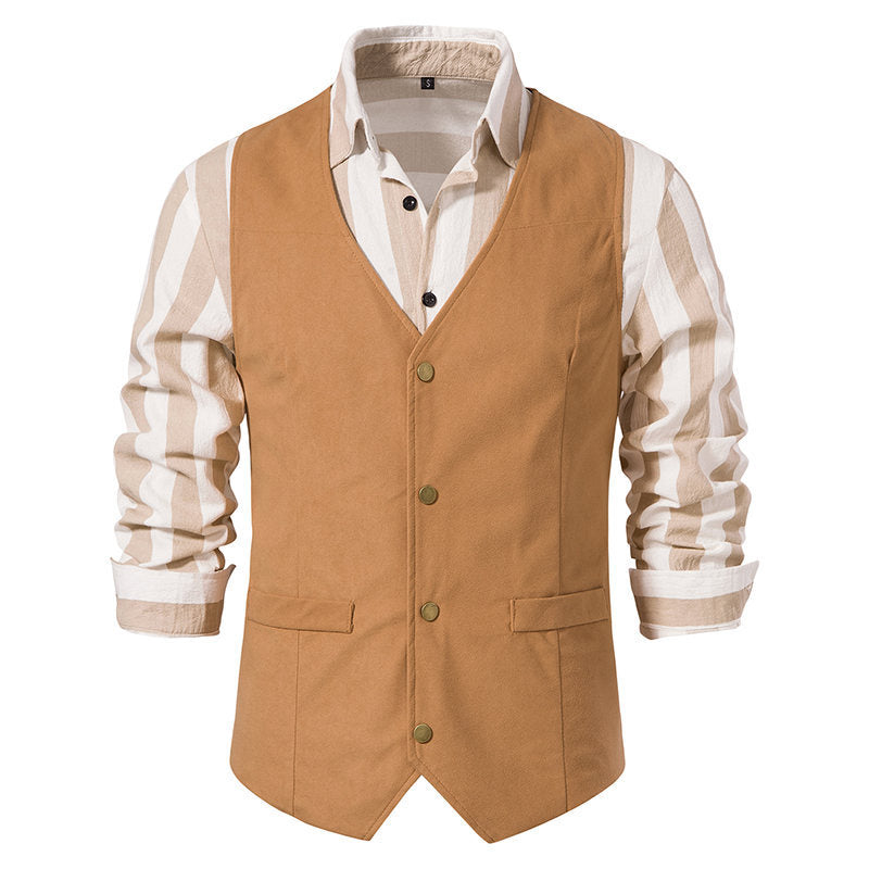 Herren Elegante Weste mit modernen Akzenten und strukturiertem Design Echoarchiv