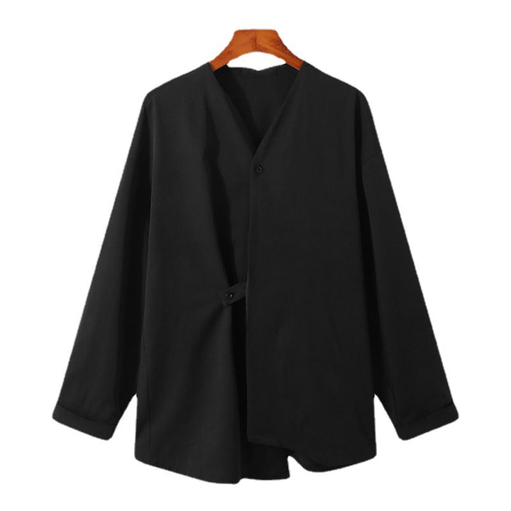 Herren elegante asymmetrische Bluse Echoarchiv