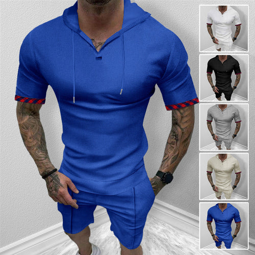 Herren Sportliches Kurzarm-Hoodie von Echoarchiv