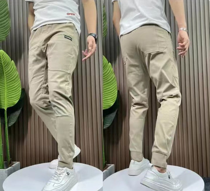 Herren nan sportive Cargojoggerhose mit elastischem Bund, Kordelzug und konischem Beinabschluss Echo Archiv