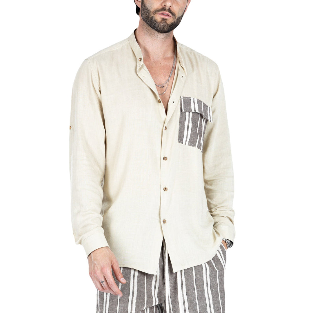 Herren Sommerhemd mit stylischem Streifen-Design Echoarchiv