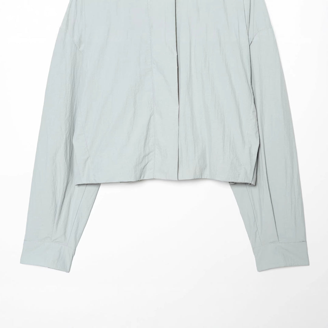 Damen Gekürzte technische Stehkragenjacke mit verdeckter Front Echo Archiv