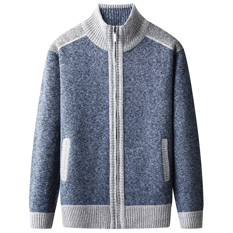 Herren Strickjacke mit hohem Kragen Echoarchiv