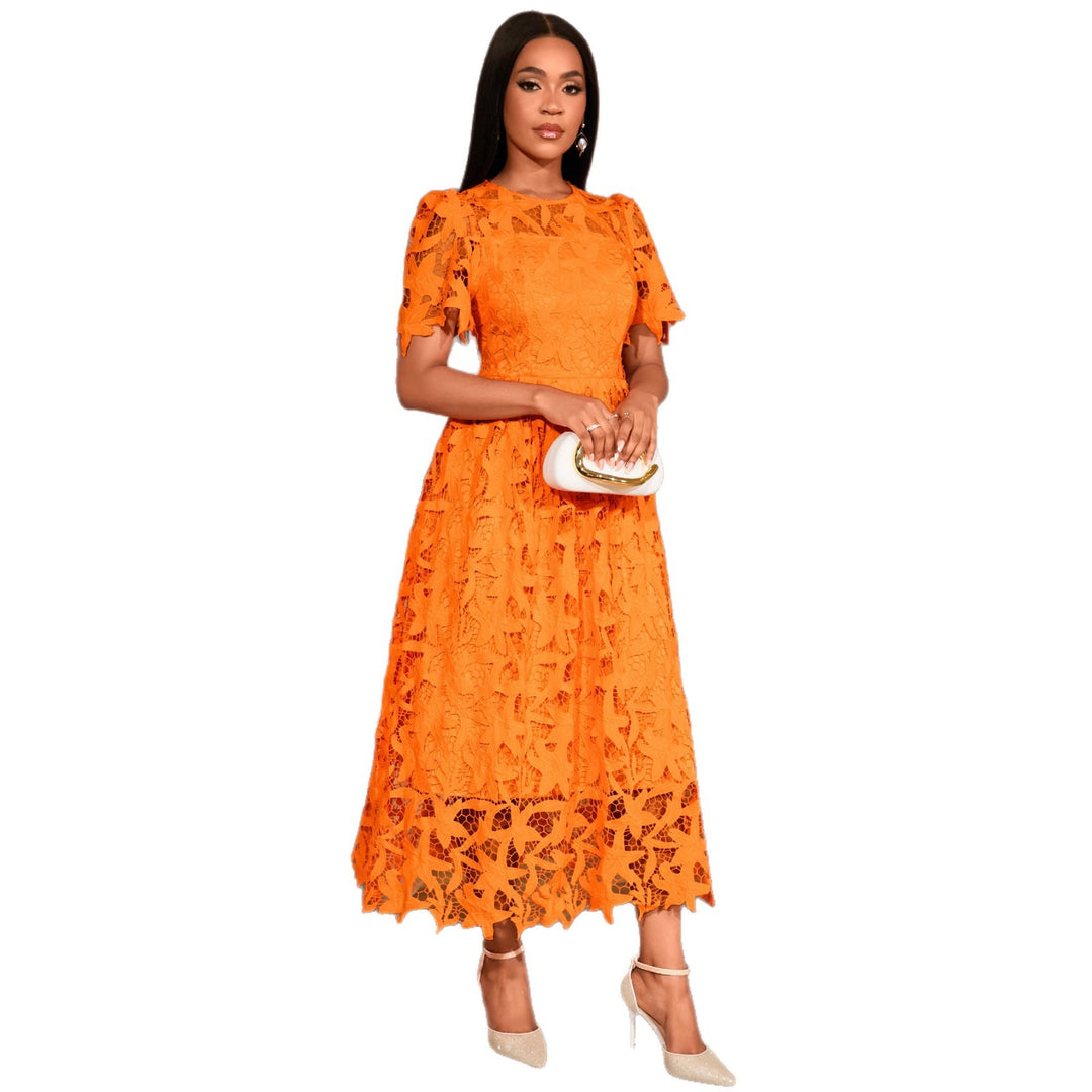 Damen Spitzen-Maxikleid mit floralem Design Echo Archiv