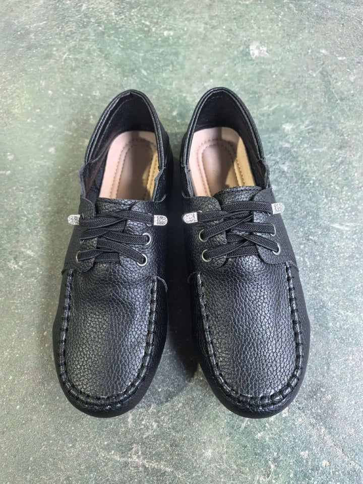Herren nan klassische Mokassin-Slipper mit elastischer Schnürung und anatomischem Komfortfußbett Echo Archiv