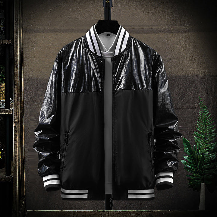 Herren Modische Übergangsjacke mit hochglänzendem Obermaterial Echo Archiv