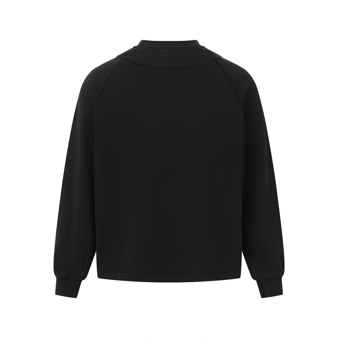 Unisex Oversize Sweatshirt mit abgesetztem Brustpanel und Kängurutasche Echoarchiv