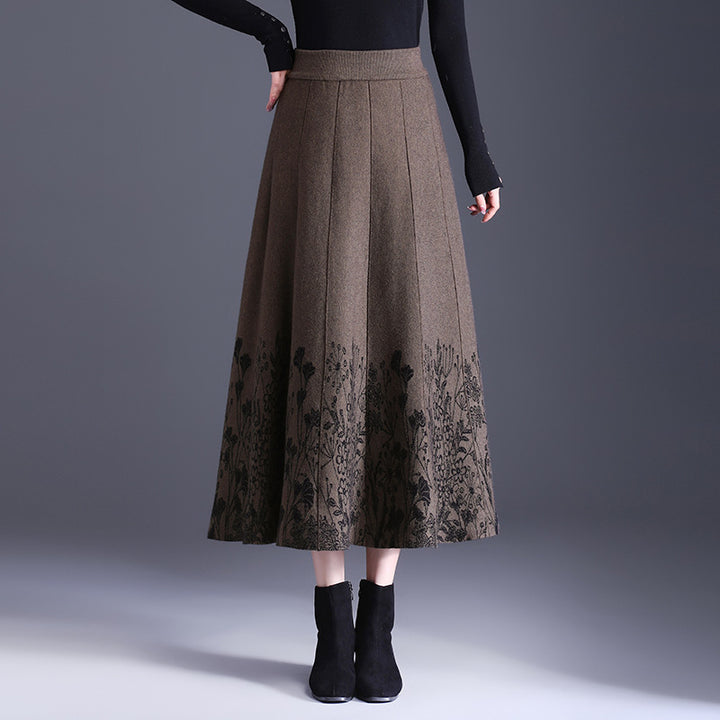Damen Eleganter Maxirock mit floralem Muster Echo Archiv