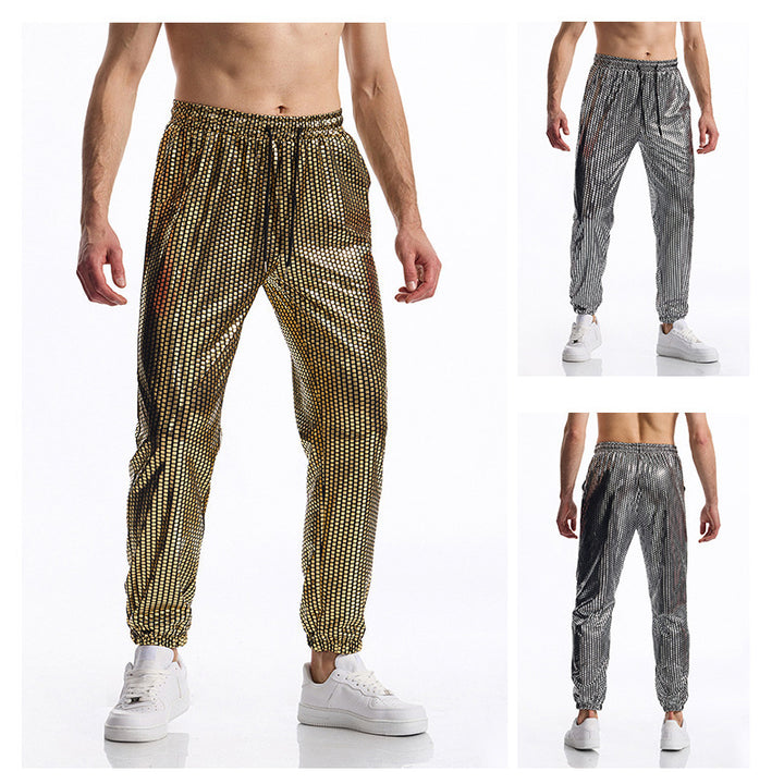 Herren atmungsaktive Jogginghose mit modernem Punktedesign Echoarchiv