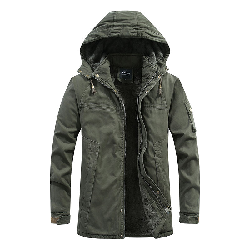 Herren Strapazierfähige Fleecejacke mit Kapuze Echo Archiv
