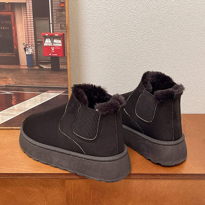 Damen Gefütterte Chelsea‑AnklEcho Archivoots mit Faux‑Fur, elastischem Einsatz und Plateau‑Sohle Echo Archiv