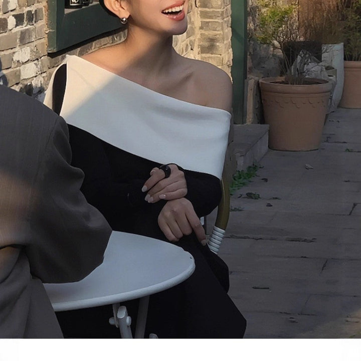 Damen Elegante und stilvolle Jumpsuit mit off-shoulder Design Echoarchiv