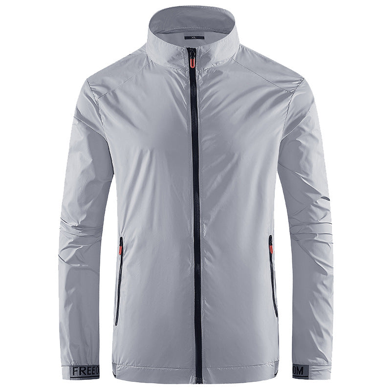 Herren Leichte Performance‑Windjacke mit hochschließendem Stehkragen Echoarchiv