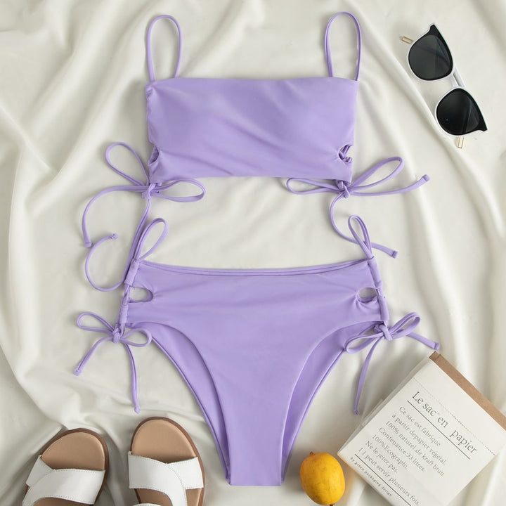 Damen Bandeau-Bikini mit raffinierten Bindebändern Echo Archiv