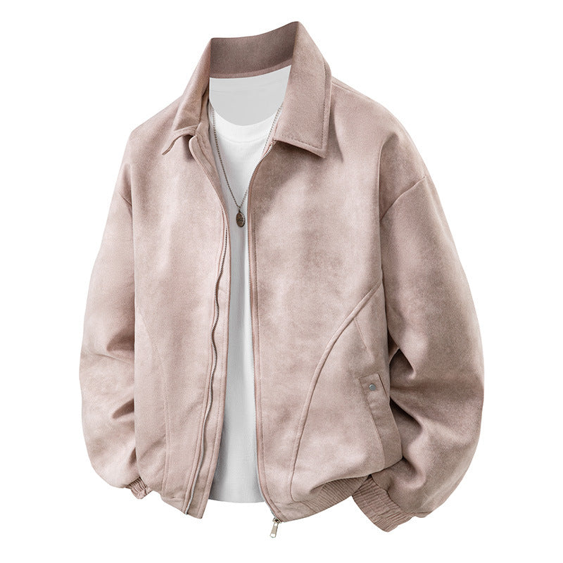 Herren bequeme Suede-Jacke Echoarchiv